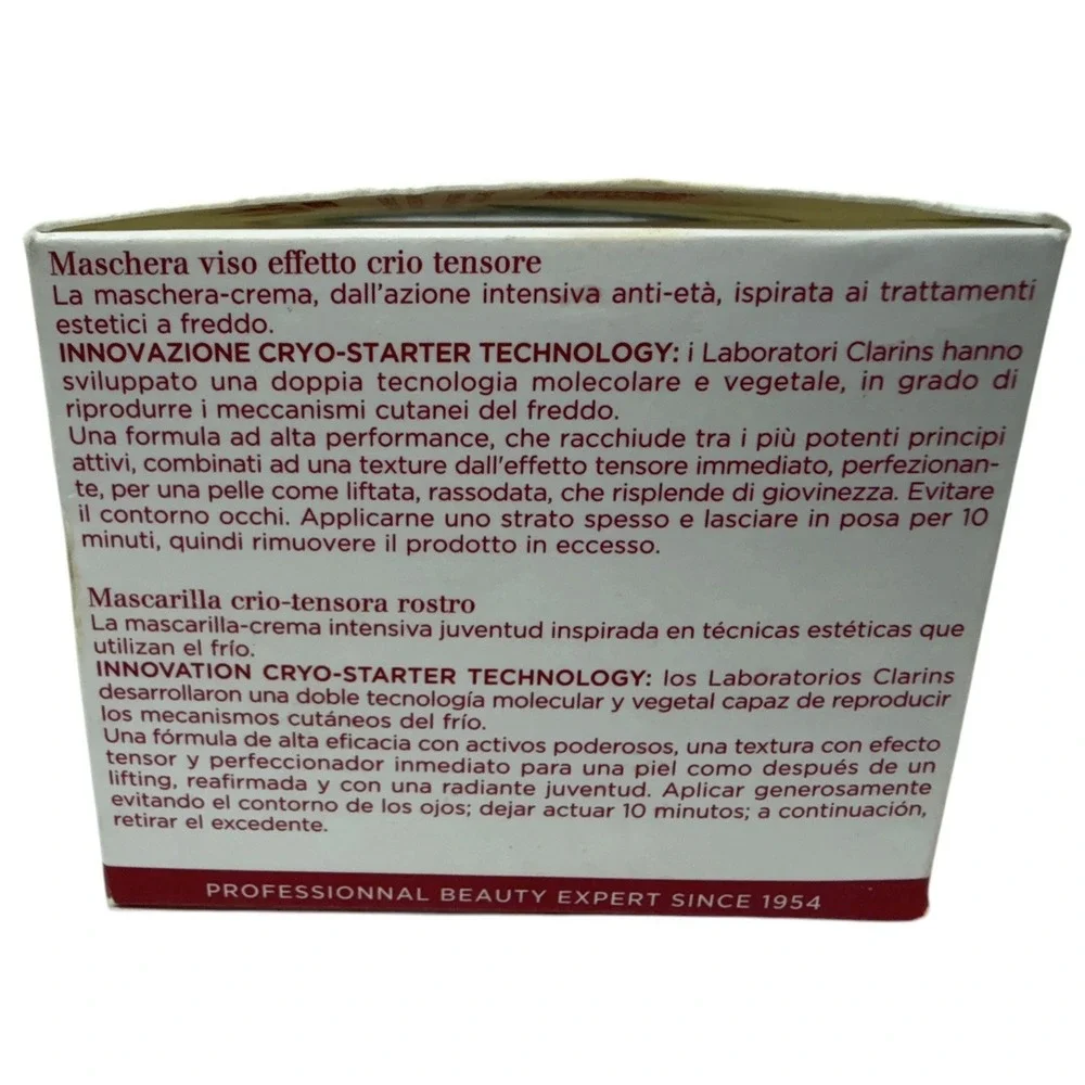CLARINS-PARIS-CRYO-FLASH CREAM MASK- 75ML- 2.5OZ -GLOW BOOSTER BNIB-Fresh Batch!